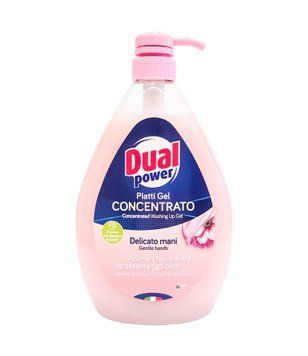 Dual Power Gel pentru spalat vase hipoalergenic cu dozator Delicate Hands 1L ABDP-0000287 fotografie